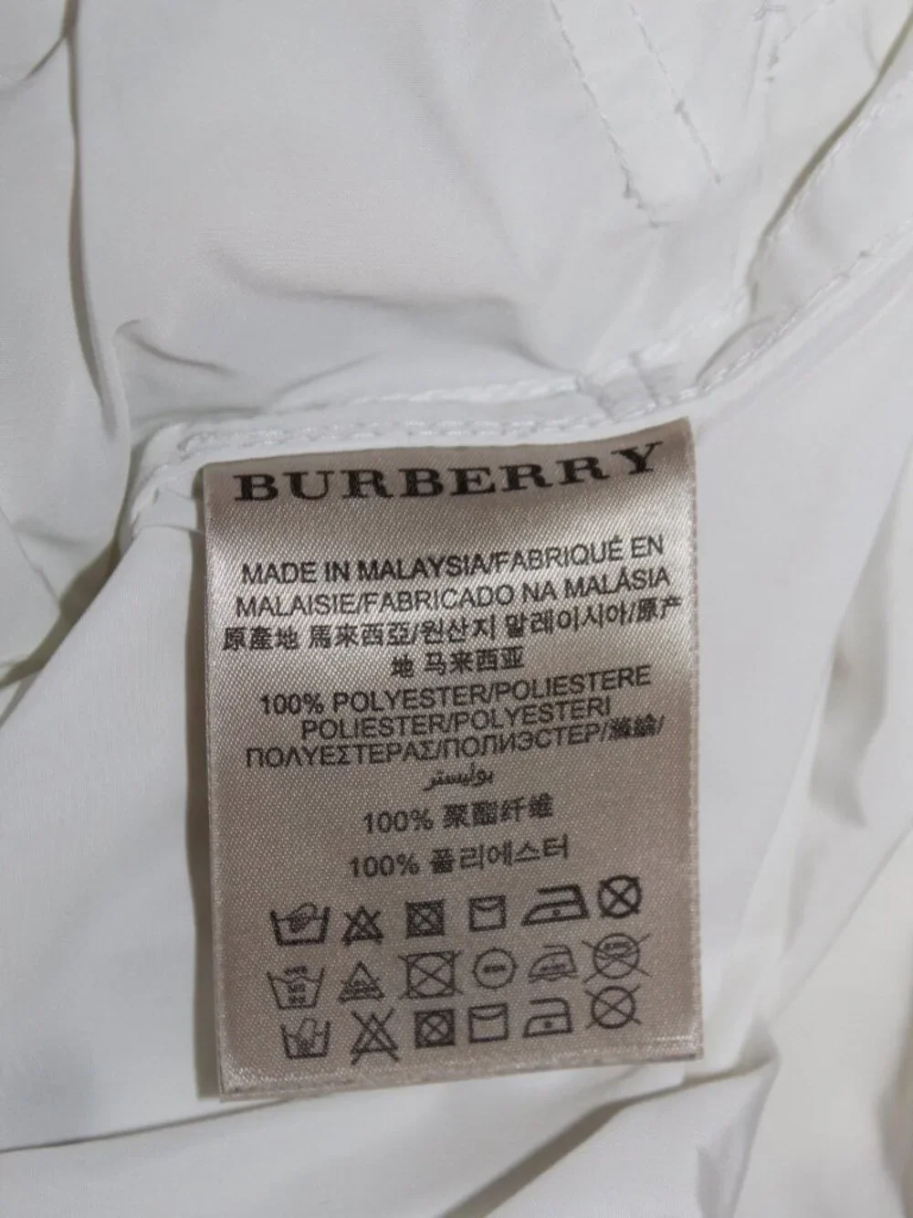 Burberry Brit White Removable Hooded Belted Trench Jacket Coat US 8 UK 10 IT 42 - Picture 13 of 14